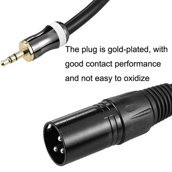 3.5mm To Caron Male Sound Card Microphone Audio Cable, Length:15m