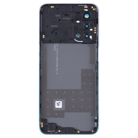 For OPPO A93 5G Battery Back Cover with Middle Frame(Blue)