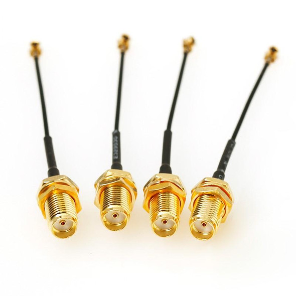 5 PCS / Set RG178 Ufl / IPX / IPEX to SMA Female Adapter Braid Cable, Length:10cm