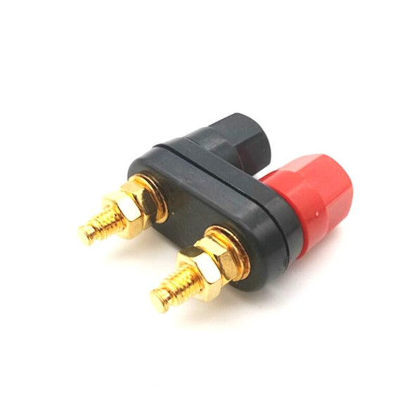 10 PCS One-piece Speaker Two-position Hexagonal Power Amplifier Terminal Red and Black Power Hexagonal Dual-connection Terminal