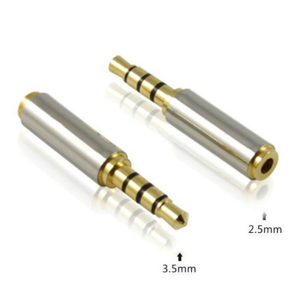 10 PCS 2.5 Four-level Revolution to 3.5 Female Adapter Mobile Phone Headset Adapter