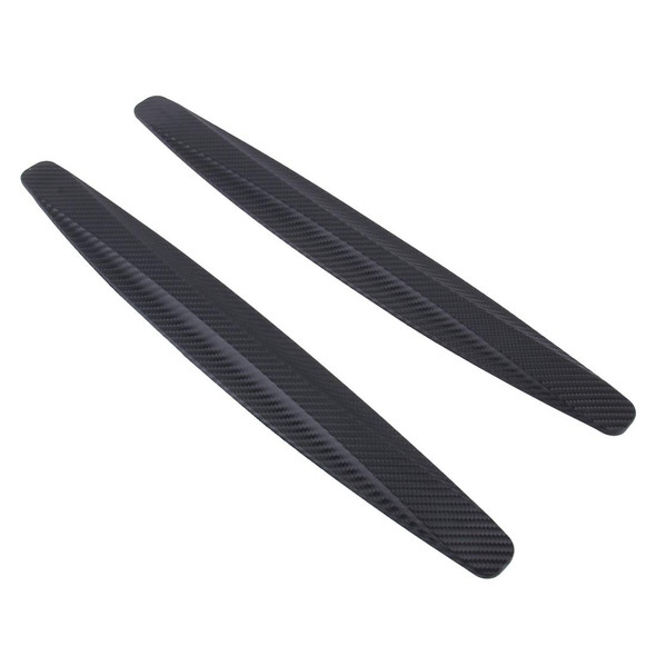 2 PCS Universal Car Body Carbon Fiber Bumper Guard Protector Sticker/Car Crash Bar Bumper Strips /Car Crash Strips/Anti-rub Strips/Anti-rub Bar(Black)
