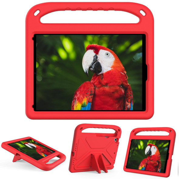For iPad 9.7 2018 / 2017 Handle EVA Shockproof Tablet Case with Holder(Red)