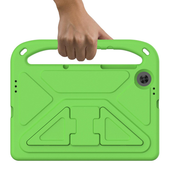 For Lenovo Tab M10 HD 2nd Gen Handle EVA Shockproof Tablet Case with Holder(Green)