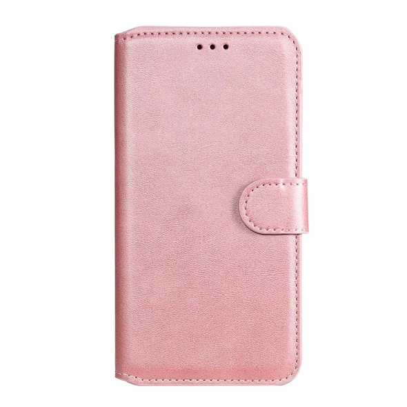 iPhone 12 Pro Max Classic Calf Texture PU + TPU Horizontal Flip Leather Case, with Holder & Card Slots & Wallet(Rose Gold)