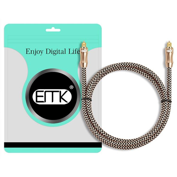 0.5m EMK OD6.0mm Gold-plated TV Digital Audio Optical Fiber Connecting Cable