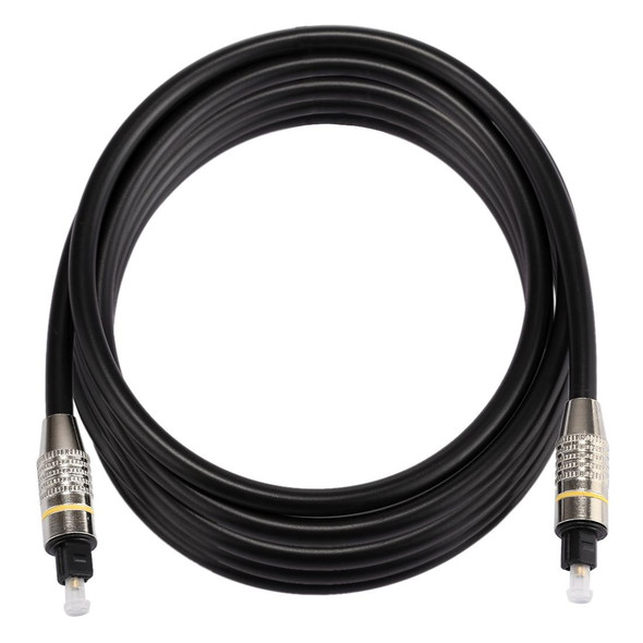 3m OD6.0mm Nickel Plated Metal Head Toslink Male to Male Digital Optical Audio Cable