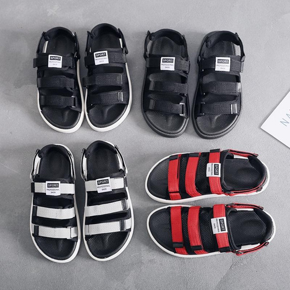 Summer Slippers Dual-purpose Beach Shoes Men Sandals, Size: 41(Black)