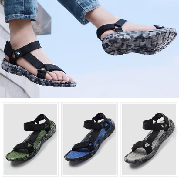 Men Sandals Summer Outdoor Sports Non-slip Shoes, Size: 43/44(Grey)