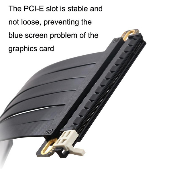 PCI-E 3.0 16X 180-degree Graphics Card Extension Cable Adapter Cable, Length: 15cm