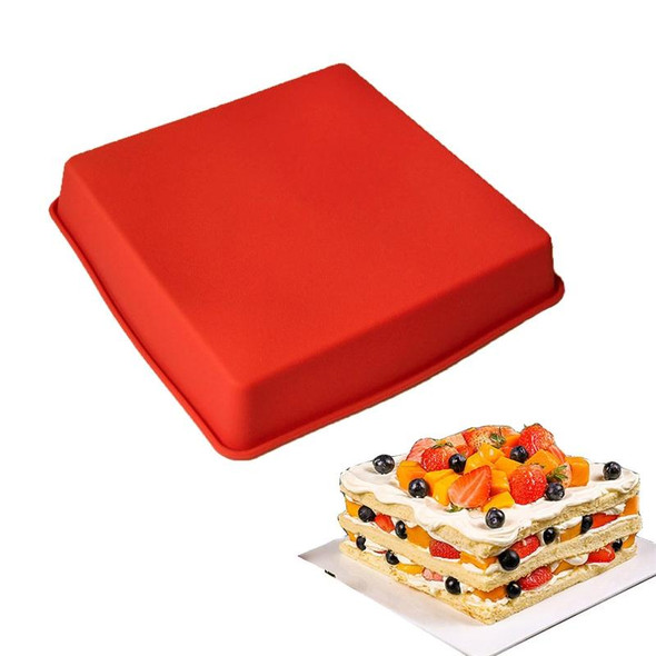 Food Grade Non-Stick Square Silicone Cake Mold 6.4 Inch Square Pizza Baking Pan Tools