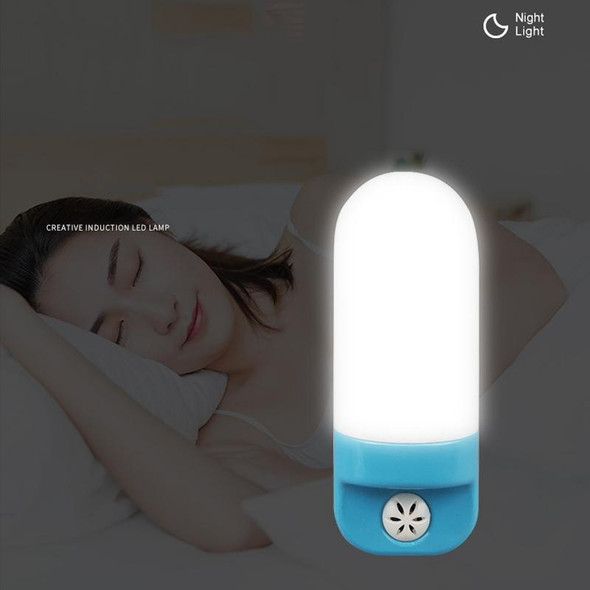 A88 Intelligent Light Sensing LED Bedside Lamp Corridor Aisle Night Light, Plug:UK Plug(Blue)