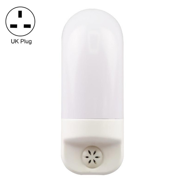 A88 Intelligent Light Sensing LED Bedside Lamp Corridor Aisle Night Light, Plug:UK Plug(Whiite)
