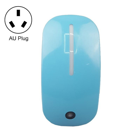 A66 Mouse Type LED Intelligent Light Control Night Light, Plug:AU Plug(Blue)