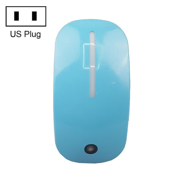 A66 Mouse Type LED Intelligent Light Control Night Light, Plug:US Plug(Blue)