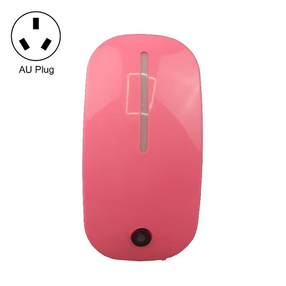 A66 Mouse Type LED Intelligent Light Control Night Light, Plug:AU Plug(Pink)