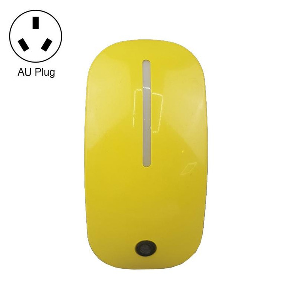 A66 Mouse Type LED Intelligent Light Control Night Light, Plug:AU Plug(Yellow)