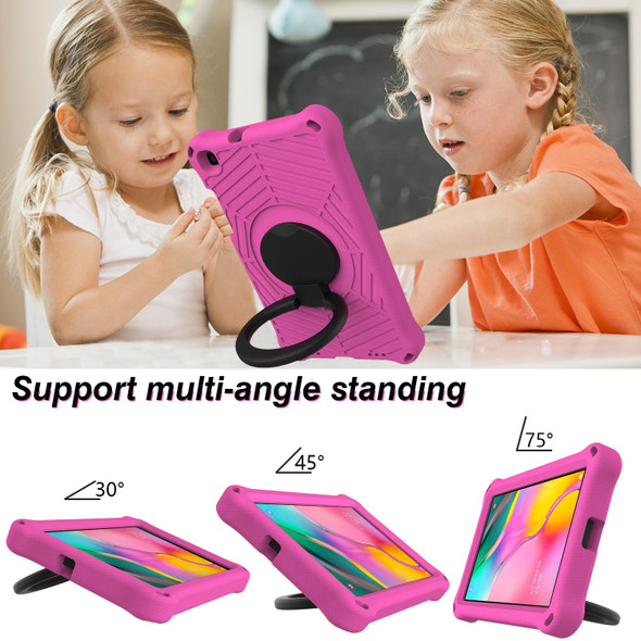 For Samsung Galaxy Tab A 8 SM-T290 Spider King Silicone Protective Tablet Case(Rose Red)