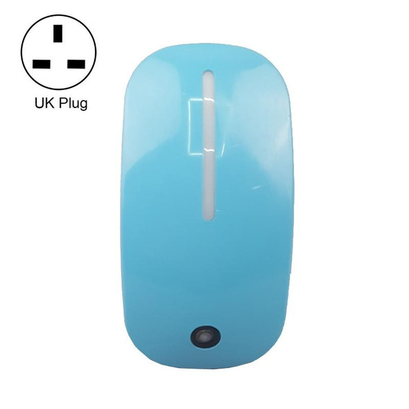 A66 Mouse Type LED Intelligent Light Control Night Light, Plug:UK Plug(Blue)