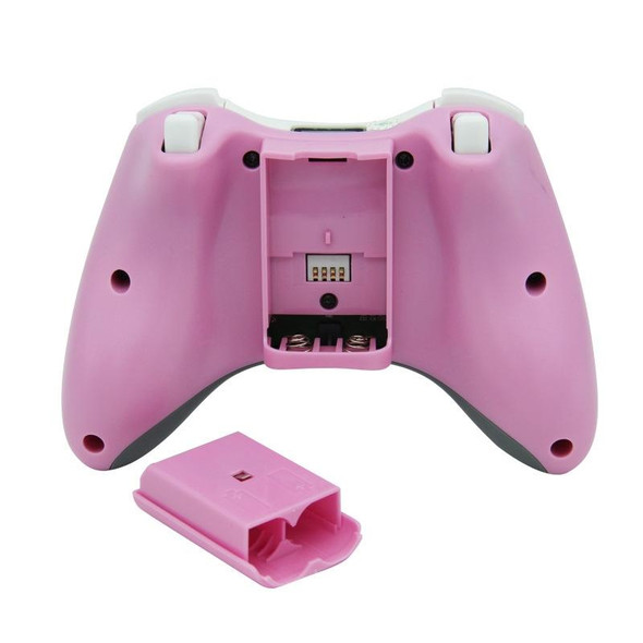 For Microsoft Xbox 360 / PC XB13 Dual Vibration Wireless 2.4G Gamepad With Receiver(Pink)