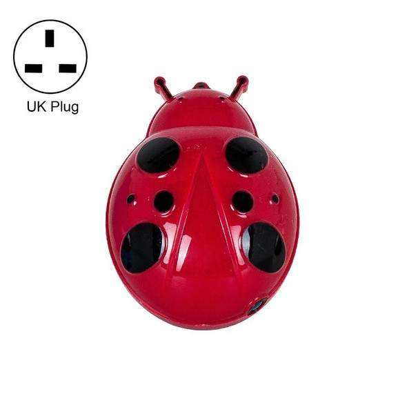 A62 Beetle Shape LED Night Light Plug-in Intelligent Light Control Sensor Light, Plug:UK Plug(Red)