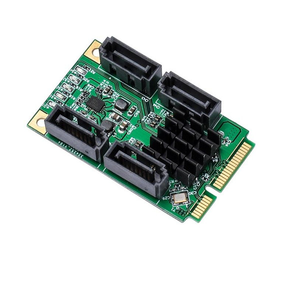 4 Port SATA III 6G Mini PCI Express Marvel 88SE9215 Controller Card