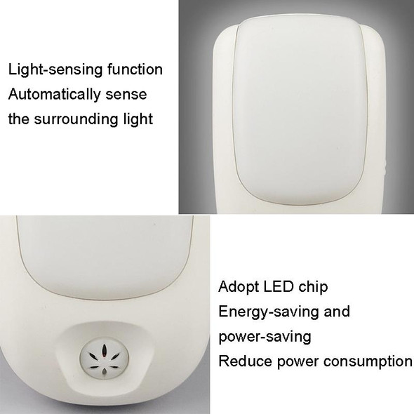 A72 Intelligent LED Sensor Night Light, Plug:AU Plug(Yellow)