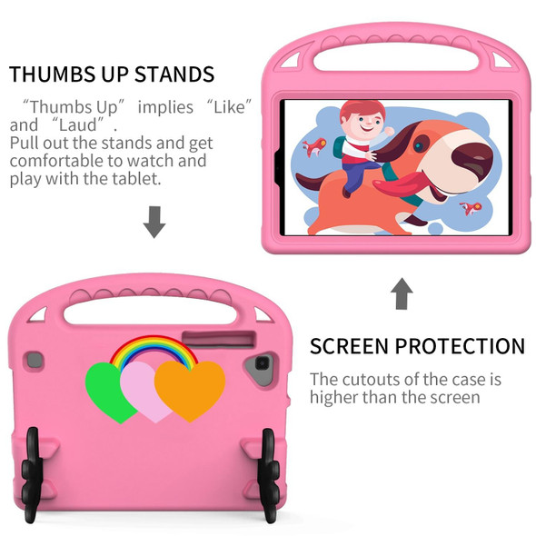 For Lenovo Tab M8 4th Gen Love Small Palm Holder EVA Tablet Case(Pink)