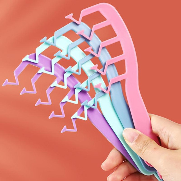 10pcs Z Shape Hair Combs Portable Hair Styling Tool(Pink)