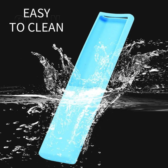 For Samsung BN-Q789FC 2pcs Remote Control Dustproof Silicone Case(Luminous Blue)