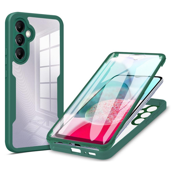 For Samsung Galaxy A34 5G Acrylic + TPU 360 Degrees Full Coverage Phone Case(Green)