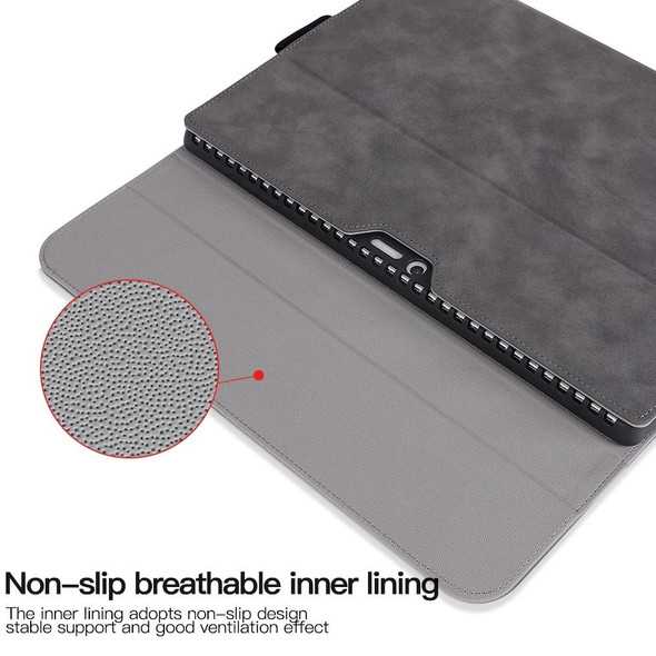For Microsoft Surface Pro 7+ / 7 / 6 / 5 / 4 Sheepskin All-Inclusive Shockproof Protective Case with Power Bag(Grey)