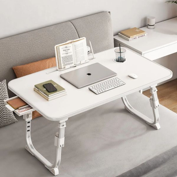 Sleek Adjustable Study Table with Built-In Holders and Drawer