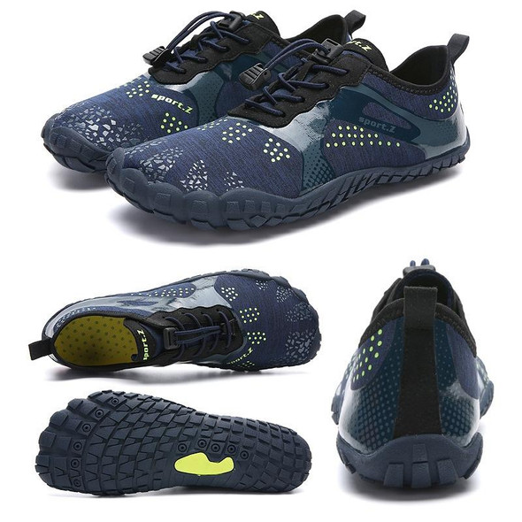 1901 Outdoor Couple Sports Shoes Five-finger Hiking Anti-skid Wading Shoes Diving Beach Shoes, Size: 36(1901 Shenlan)