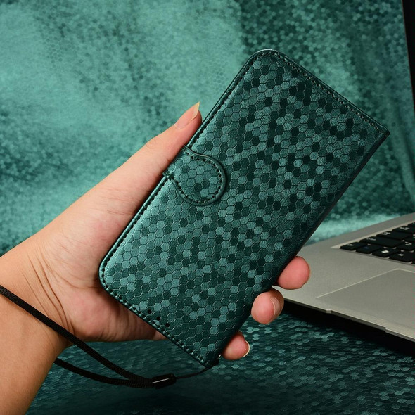 For vivo V27e / S16e Honeycomb Dot Texture Leather Phone Case(Green)