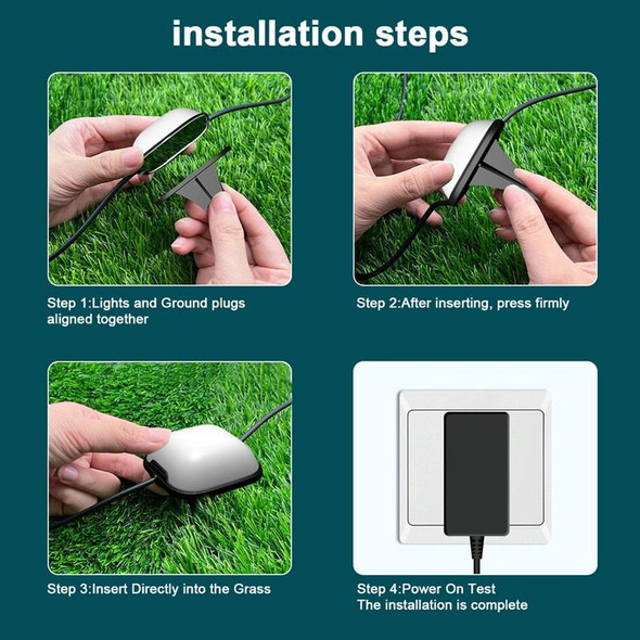 CP01 Outdoor WIFI Smart APP Control Garden Lamp Music Sync Outdoor Ground Lights(US Plug)