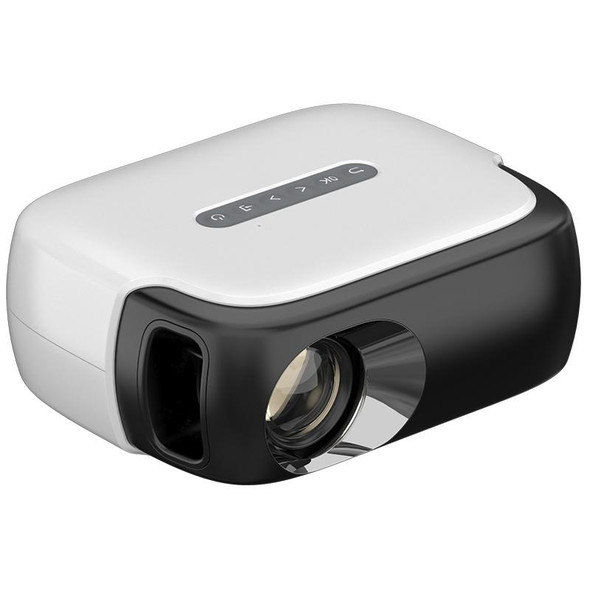 DR-860 1920x1080 1000 Lumens Portable Home Theater LED Projector, Plug Type:UK Plug(Black White)