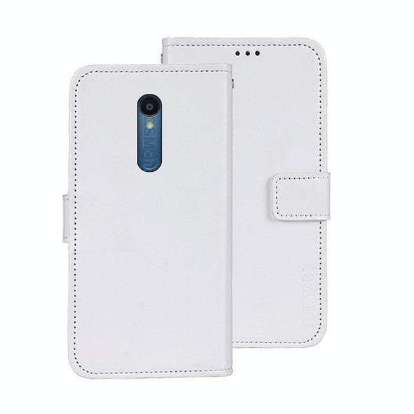 For Sharp Rouvo V idewei Crazy Horse Texture Leatherette Phone Case with Holder(White)