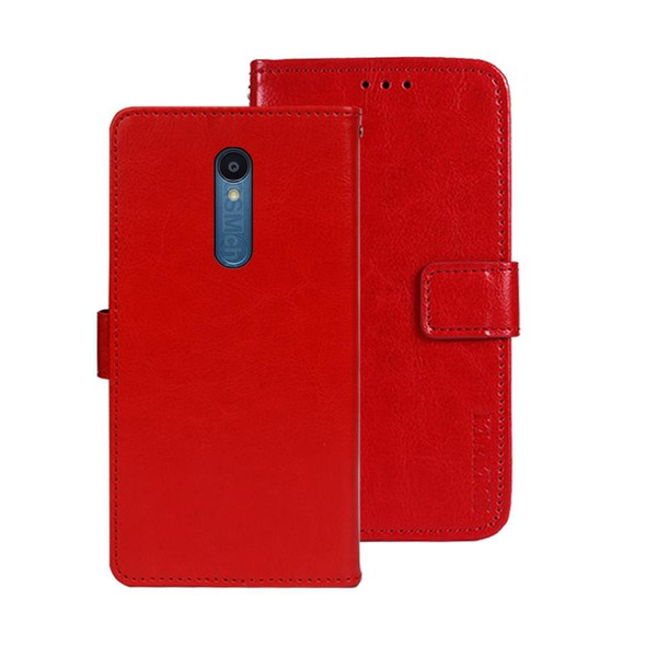 For Sharp Rouvo V idewei Crazy Horse Texture Leatherette Phone Case with Holder(Red)