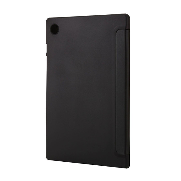 For Huawei Matepad SE 3-fold TPU Leatherette Tablet Case(Black)