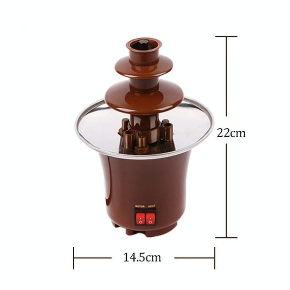Mini Fountain Creative Design Chocolate Heating Fondue Machine, EU Plug