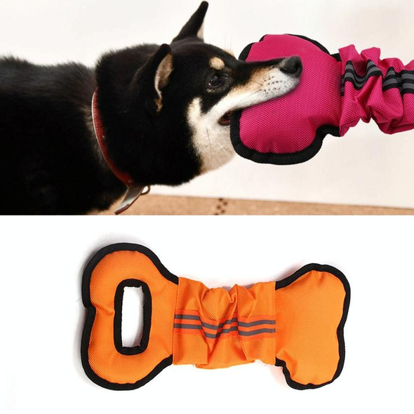 2pcs Oxford Cloth Dog Bite Stick Pet Training Toy(Orange)