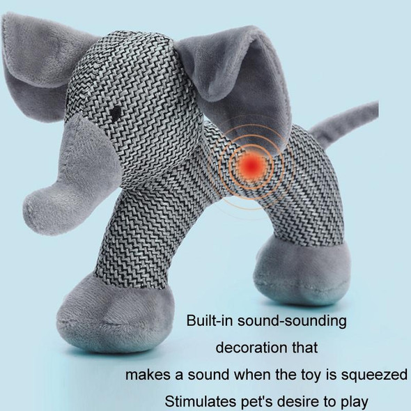 2pcs Dog Linen Chewing Teething Sounding Pet Toy(Dog)