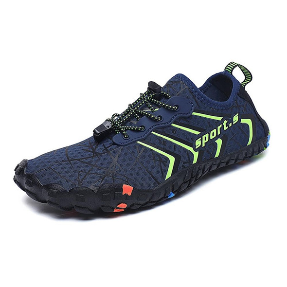 999 Lovers Style Soft Sole Outdoor Beach River Hiking Shoes, Size:45(Dark Blue)