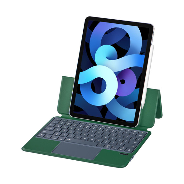 X3125-6D Integrated Thin Magnetic Bluetooth Keyboard Case with Backlight For iPad Air 2022/Air 2020 10.9/Pro 11 2018/2020/2021/2022(Green)