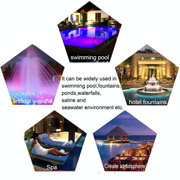6W LED Stainless Steel Wall-mounted Pool Light Landscape Underwater Light(Colorful Light)