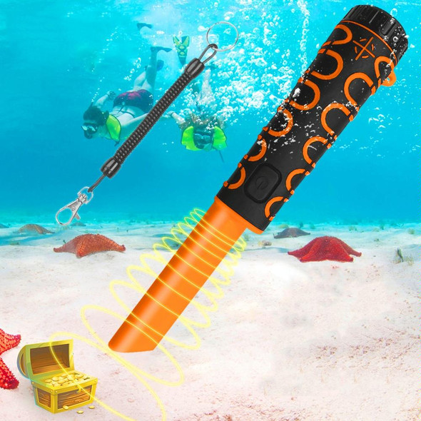 Goint IP68 Waterproof Convenience Metal Scanner High Sensitivity Underwater Metal Detector(Orange)