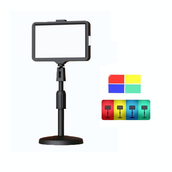 6 Inch 3200-5500K Three-color Temperature Photography Flat-panel Live Fill Light,Spec: 30cm Bracket