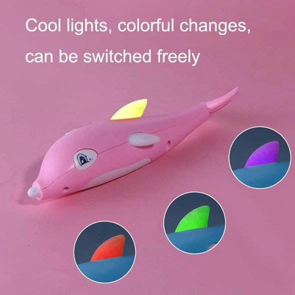 Children 3D Printing Pen Low Temperature Intelligent Screen Display Voice Drawing Pen, Style:, Color: 13 Colors (Blue)