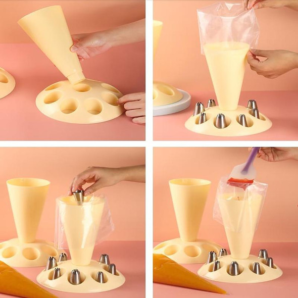 Piping Bags Rack Pastry Bags Holder Nozzle Decorating Tips Stand For Baking Accessories